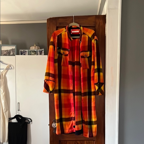 We The Free Colorful Plaid Shirt Dress / coat - Picture 1 of 4